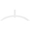 Ekena Millwork Archdale Architectural Grade PVC Gable Bracket, 108"W x 40 1/2"H x 6"D x 6"F, 9/12 Pitch GBP108X41X0606ARC00 - alternate 2